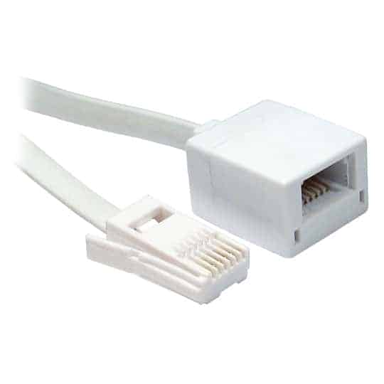 5mtr Progressive Robot UK Telephone M-F Extension Cable